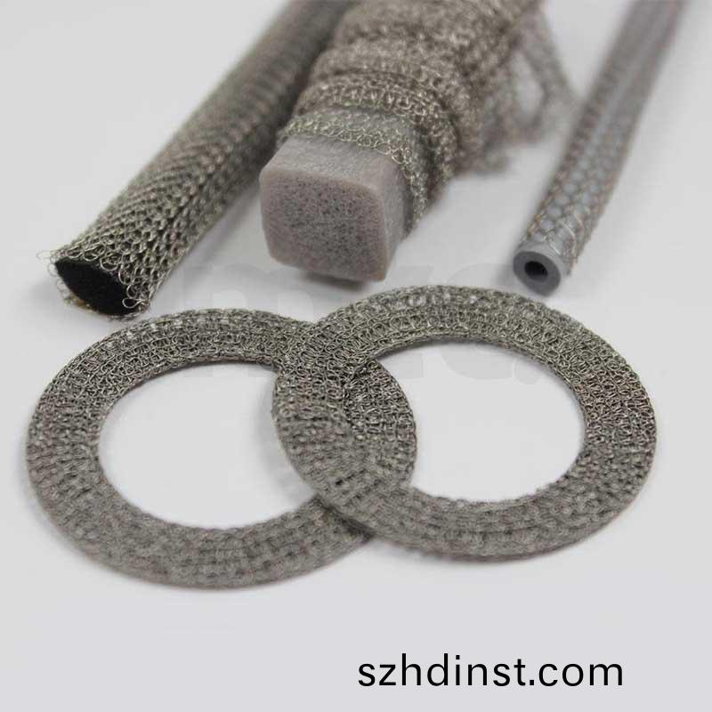 金屬絲網襯墊咊(he)帶橡膠芯絲網襯墊可應用在電子殼體中提供EMI屏蔽，易安裝(zhuang)性能好-[選型]